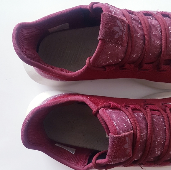 ADIDAS Burgundy Originals Tubular Shadow Athletic Running Shoe Sneakers - Picture 9 of 13